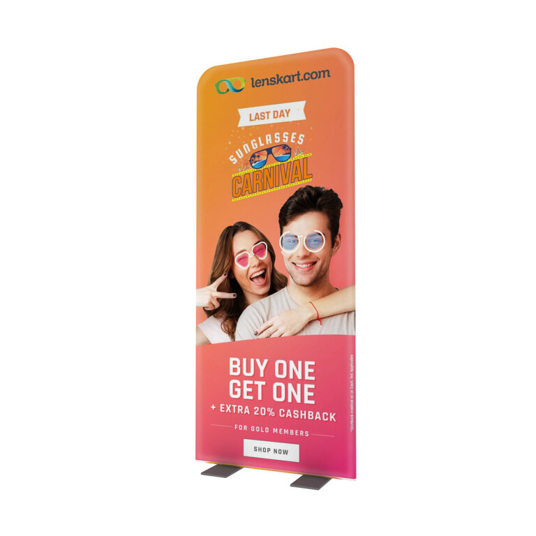 Standee, Roll Up Standee, Banner Stand & Standy Flex | Display Bazaar